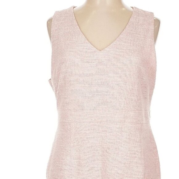 NWT Nicole Miller Pink Bouclé Looks Expensive Lined Sheath Knee Length Dress 10 - Picture 5 of 15